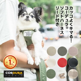 【ご愛顧価格200円OFF】ハーネス リードセット CORDURA (R) 洗える ラディカ radica 迷子防止 脱走防止 交換OK/返品不可 メール便可 コーデュラ(R) ソフトハーネス リード付き