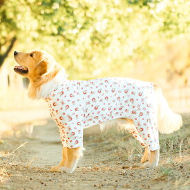 【まとめ買い対象】【1990円均一】犬 大型犬 可愛い つなぎ 袖あり 犬服 春 夏 犬の服 ロンパース 抗菌 防臭 接触冷感 防虫 虫よけ 交換OK/返品不可 メール便不可くまさんクールロンパース BS〜BL