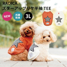 【50%オフSALE】犬 小型犬 可愛い Tシャツ 犬服 春 夏 ウェア ドッグウエア 犬の服 抗菌 防臭 交換OK/返品不可 メール便可スター アップリケ 半袖 TEE