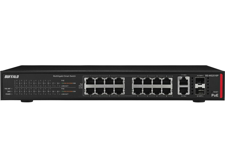 楽天市場】バッファロー BS-MS2016P 法人向け PoE対応 マルチギガ 