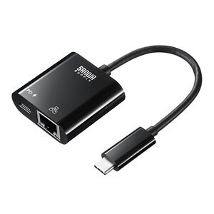 TTvC USB3.2 TypeC-LANϊA_v^iPDΉEubNj USB-CVLAN7BK