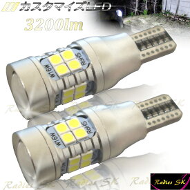 バックランプ T16 爆光LED モデル ダイハツ キャンバス T16 T10 ポジションランプ ホワイト 6500k 12V 3200lm Radies SK