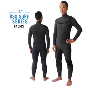 セミドライスーツ ウェットスーツ メンズ RSS SURF 5/3mm 保温起毛素材 ノンジップ ジップレス セミドライ サーフィン スキン ラバー 日本規格 セミドライ ウエットスーツ メンズ 5mm 大きいサイ
