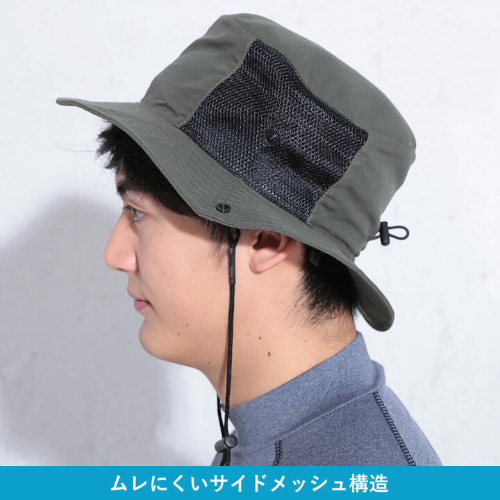 ビーチハット サーフハット サファリハット メンズ 向けサイズ 海 帽子 熱中症 対策 プール サーフィン SUP 海水浴 頭周り59cm 夏フェス 折りたたみ 取り外しOKのあご紐 日よけ : RADIOS ビーチハット サーフハット サファリハット メンズ 向けサイズ 海 帽子 熱中症 対策 プール サーフィン SUP 海水浴 頭周り59cm 夏フェス 折りたたみ 取り外しOKのあご紐 日よけ : RADIOS