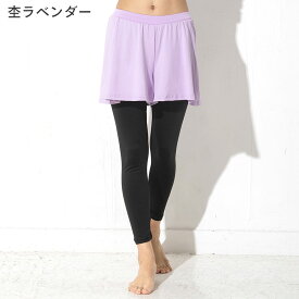 [P10倍]ラッシュガード レディース スカート付きレギンス UPF50+ キュロットスカート S〜3L UVカット率98% FELLOW ラッシュ ボトム 水着 UVカット 紫外線対策 日焼け対策 19F-SK2