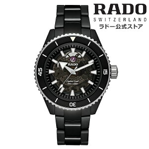 �y���h�[ �����z �r���v RADO Captain Cook High-Tech Ceramic �L���v�e�� �N�b�N �n�C�e�N �Z���~�b�N ������ 43mm �X�P���g�� �u���b�N ������ �Z���~�b�N �u���X���b�g 300m �h�������Y �����r���v �@�B