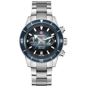 yh[ z rv RADO Captain Cook Chronograph Lve NbN NmOt  43mm u[  XeXX`[ 300m hYrv v @B _Co[ X|[eB A
