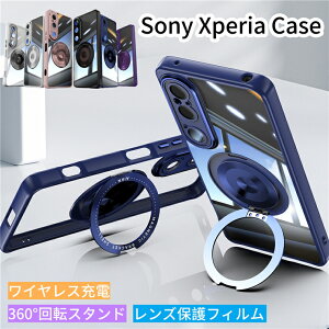 ꕔ݌ɔ Sony Xperia1 VII P[X w NA YیtB 360°]X^h }Olbg Xperia1 VI P[X  ₷݌v X^ht CX[d ԍڑΉ ^ Xperia10 VI 