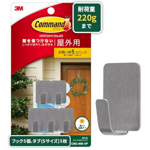 3M �R�}���h �t�b�N ���O�p �ω׏d 220g �~�j�T�C�Y 5�� CMO-MM-VP ��������