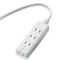 エレコム 電源タップ マグネット 2m 4個口(内3ピン1) ホワイト T-KM01-2420WH 送料無料