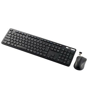 �G���R�� ���C�����X�L�[�{�[�h �}�E�X�Z�b�g TK-FDM110MKBK ���^ �����u������ �R�� �e���L�[�t �u���b�N ��������