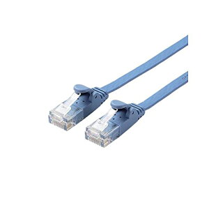 �G���R�� LAN�P�[�u�� CAT6 15m �ܐ܂�h�~�R�l�N�^ �X�[�p�[�t���b�g �u���[ LD-GF2/BU15 ��������