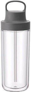 KINTO (キントー) トゥーゴーボトル 480ml ダークグレー ストロー付き 軽量 水筒 食洗機対応 二重構造 20075 送料無料