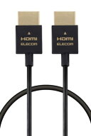 エレコム HDMI ケーブル 1m スーパースリム ハイスピード 4K・2K(30Hz) ARC対応 【HIGH SPEED with 送料…