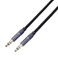 エレコム オーディオケーブル ステレオミニプラグ 2.0m アルミコネクタ AUX ケーブル 3.5mm ブラック AX-…