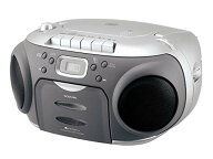 コイズミ CDラジカセ AM/FM ワイドFM対応 シルバー SAD-4944/S 送料無料