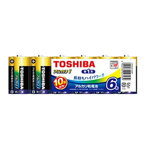 (TOSHIBA) AJdr P1` 6{ 1.5V gp10N tRh~\ AJ1 ܂Ƃ߃pbN LR20 