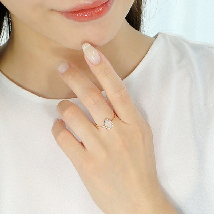 楽天市場】K10 ペアシェイプ オパール リング ジュエリー アクセサリー 