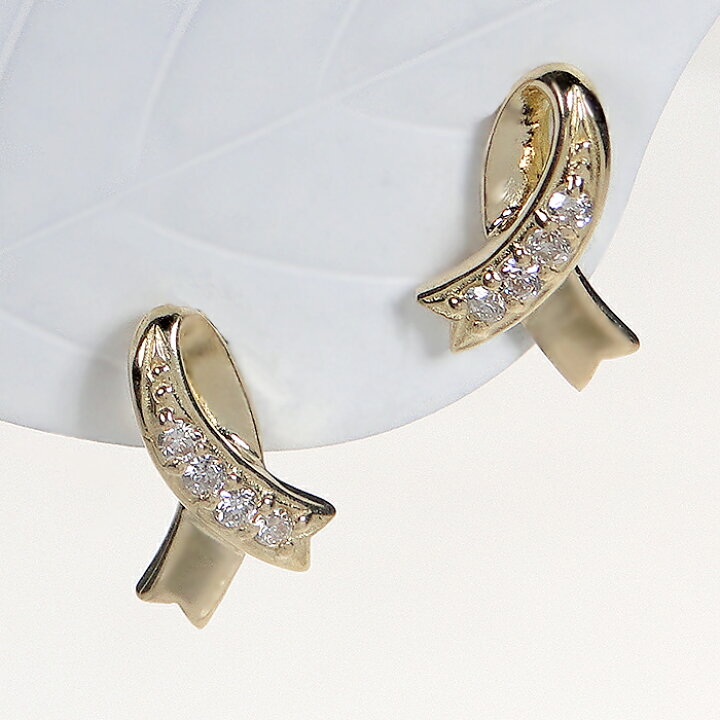 楽天市場】K18YG ダイヤモンド ピアス【0.06ct】送料無料 ジュエリー 