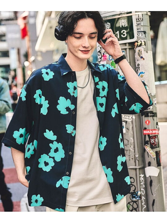 楽天市場】【SALE／20%OFF】(M)POPフラワーシャツSS RAGEBLUE レイジ 