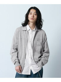 【SALE／60%OFF】透かしジップニットシャツカーデ RAGEBLUE レイジブルー トップス シャツ・ブラウス グレー イエロー【RBA_E】[Rakuten Fashion]