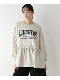 【SALE／40%OFF】【WOMENS】カレッジロゴプリント/ペプラムプルオーバー RAGEBLUE レイジブルー トップス カットソー・Tシャツ グレー ネイビー【RBA_E】[Rakuten Fashion]