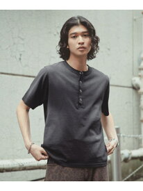 スプレー加工/ヘンリーネックTシャツ RAGEBLUE レイジブルー トップス カットソー・Tシャツ ホワイト ネイビー ブラック[Rakuten Fashion]