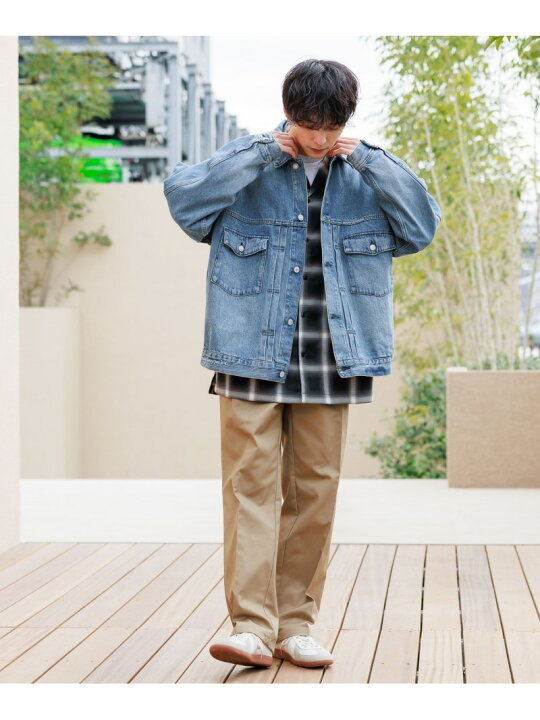 楽天市場】【SALE／40%OFF】ワンポイント刺繍/ビッグデニムジャケット  