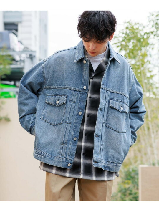 楽天市場】【SALE／40%OFF】ワンポイント刺繍/ビッグデニムジャケット 