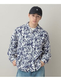 【SALE／60%OFF】総柄オープンカラーシャツ RAGEBLUE レイジブルー トップス シャツ・ブラウス ホワイト グリーン ブラック【RBA_E】[Rakuten Fashion]