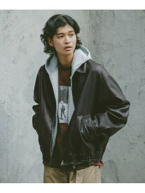 【SALE／30%OFF】ヴィンテージライク/シンセティックレザーブルゾン RAGEBLUE レイジブルー ジャケット・アウター ブルゾン・ジャンパー ブラウン ブラック【RBA_E】【送料無料】[Rakuten Fashion]