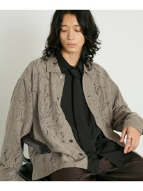 【SALE／30%OFF】ピグメント加工/レース編みシャツ RAGEBLUE レイジブルー トップス シャツ・ブラウス グレー パープル ブラウン【RBA_E】【送料無料】[Rakuten Fashion]