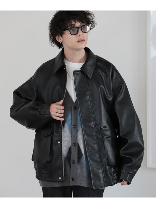 楽天市場】【SALE／40%OFF】(M)FレザートラックJK RAGEBLUE レイジ 