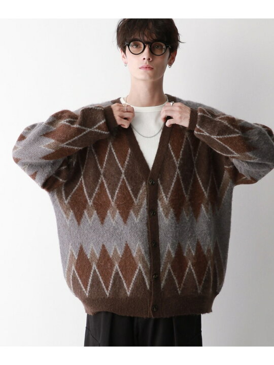 楽天市場】【SALE／50%OFF】総柄/モヘアニットカーディガン RAGEBLUE 