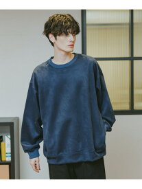 カットスウェードクルーネックプルオーバー RAGEBLUE レイジブルー トップス スウェット・トレーナー ブルー ブラウン ブラック ホワイト【送料無料】[Rakuten Fashion]