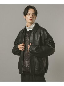 【SALE／20%OFF】シンセティックレザーブルゾン RAGEBLUE レイジブルー ジャケット・アウター ブルゾン・ジャンパー ブラウン ブラック【RBA_E】【送料無料】[Rakuten Fashion]