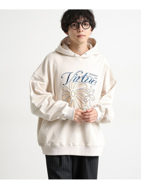 Disney（ディズニー）の「【Disney/ディズニー】アートワークデザイン フリース ジップパーカー（パーカー）」 - WEAR Blessed Measure シンプル フローラル リース インスピレーション デザイン ジップパーカー
