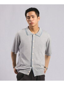 【SALE／60%OFF】バイカラーニットシャツ RAGEBLUE レイジブルー トップス シャツ・ブラウス ホワイト ブラック【RBA_E】[Rakuten Fashion]