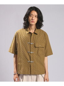 【SALE／50%OFF】ファイヤーマンバックル/チェックシャツ RAGEBLUE レイジブルー トップス シャツ・ブラウス ブラウン ベージュ ネイビー【RBA_E】【送料無料】[Rakuten Fashion]