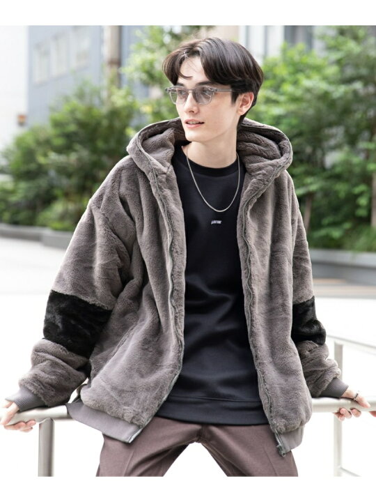 楽天市場】【SALE／50%OFF】(M)スムースFファーフードBZ RAGEBLUE 