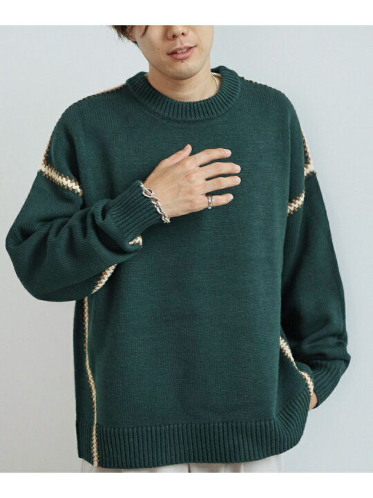 楽天市場】(M)ハンドステッチニットCN RAGEBLUE レイジブルー トップス  