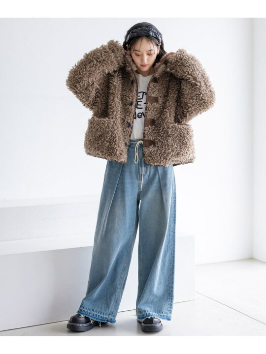 楽天市場】【SALE／20%OFF】スタンドネック/プードルファーブルゾン 