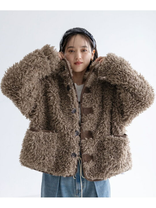 楽天市場】【SALE／20%OFF】スタンドネック/プードルファーブルゾン 