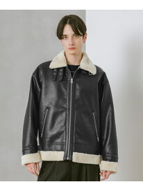 シンセティックレザー/B3ジャケット RAGEBLUE レイジブルー ジャケット・アウター ブルゾン・ジャンパー ブラック ブラウン【送料無料】[Rakuten Fashion]