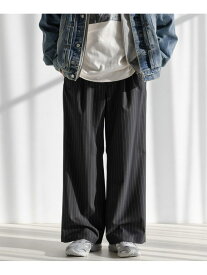 【SALE／50%OFF】TRストレッチ/バギーワイドパンツ/スラックス RAGEBLUE レイジブルー パンツ その他のパンツ グレー ホワイト ブラック【RBA_E】[Rakuten Fashion]