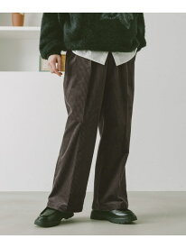 コーデュロイ/センタープレスセミワイドパンツ【セットアップ対応】 RAGEBLUE レイジブルー パンツ その他のパンツ ホワイト ブラウン ネイビー ブラック グレー ベージュ【送料無料】[Rakuten Fashion]