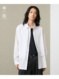 【SALE／30%OFF】シアーフラシレイヤードシャツ RAGEBLUE レイジブルー トップス シャツ・ブラウス ホワイト カーキグリーン オレンジ ブラック【RBA_E】【送料無料】[Rakuten Fashion]
