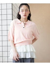 【SALE／40%OFF】＜Bloomy Yarn Knit＞ショートニットポロシャツ RAGEBLUE レイジブルー トップス ニット ブラック イエロー ブルー ピンク レッド【RBA_E】[Rakuten Fashion]