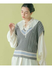 【SALE／40%OFF】＜POLO BCS/ポロ・ビーシーエス＞別注/ラインチルデンニットベスト RAGEBLUE レイジブルー トップス ニット ネイビー グレー ホワイト【RBA_E】【送料無料】[Rakuten Fashion]