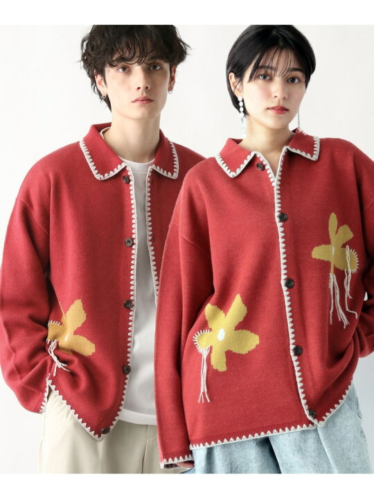 楽天市場】【SALE／50%OFF】フラワーデザイン/ステッチニットルーズ 
